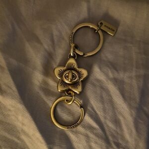 Coach Metallic Star Key Holder